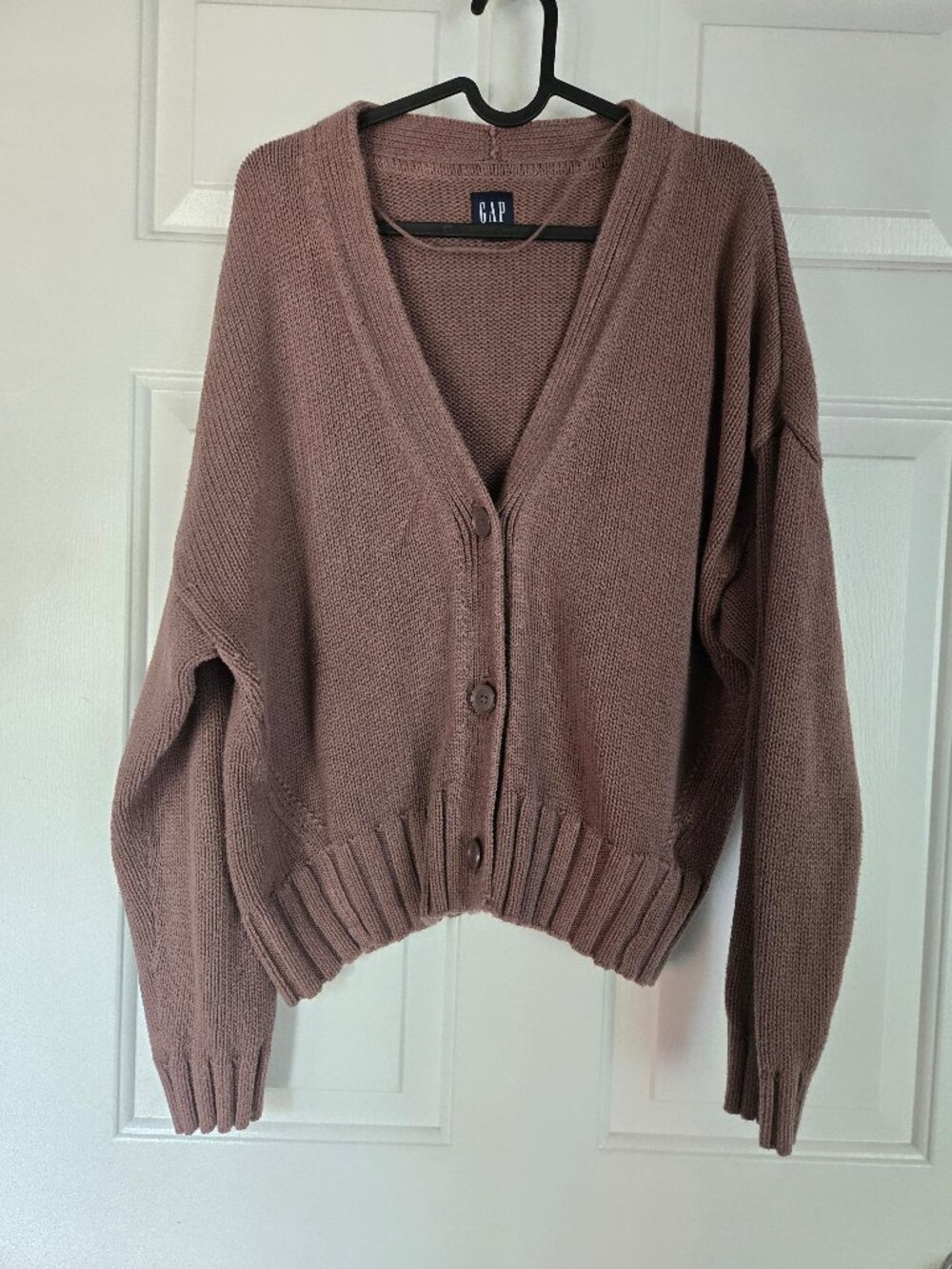 Cozy Chunky Knit Brown GAP Cardigan Sweater